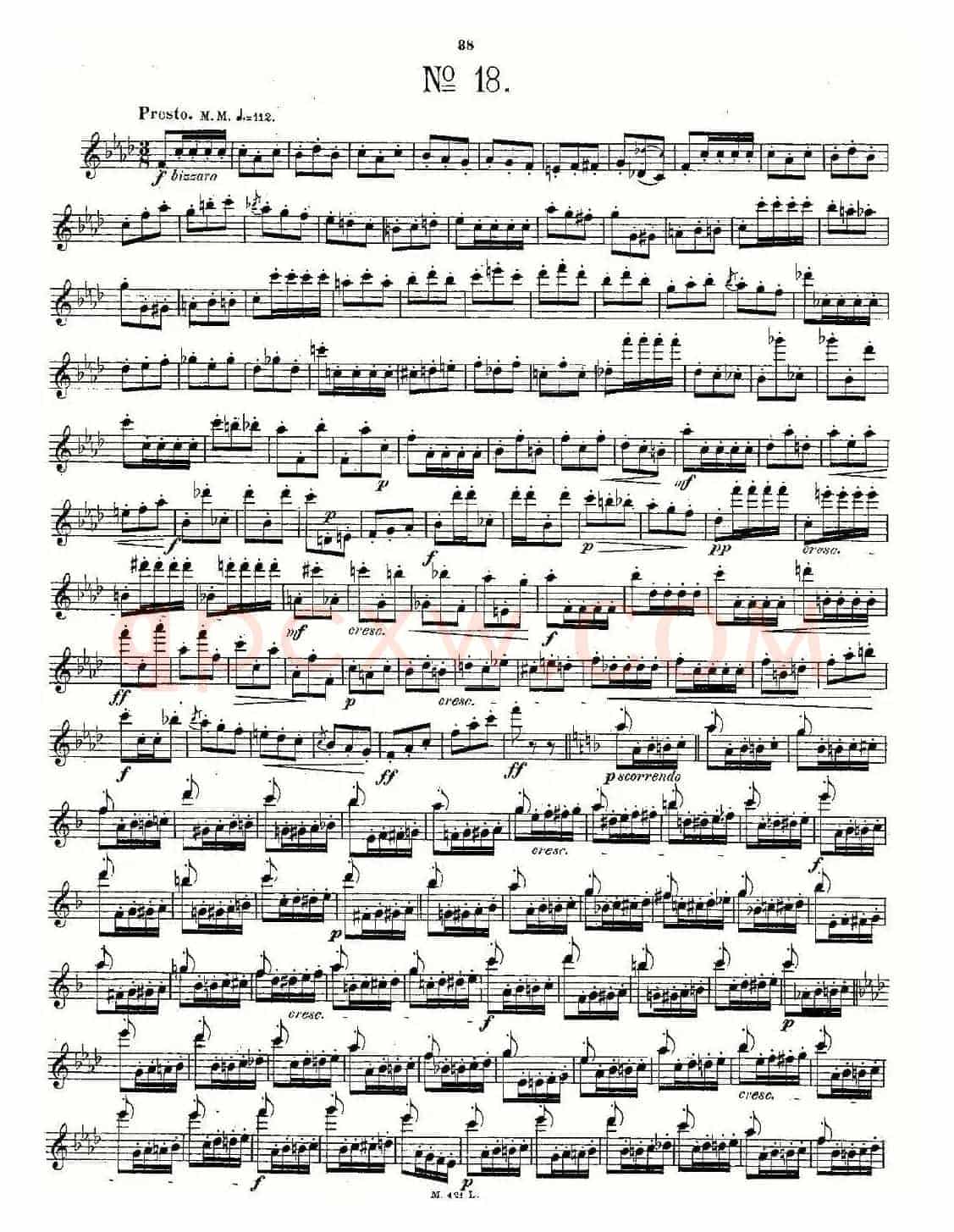 24首长笛练习曲 Op.15 之16—20