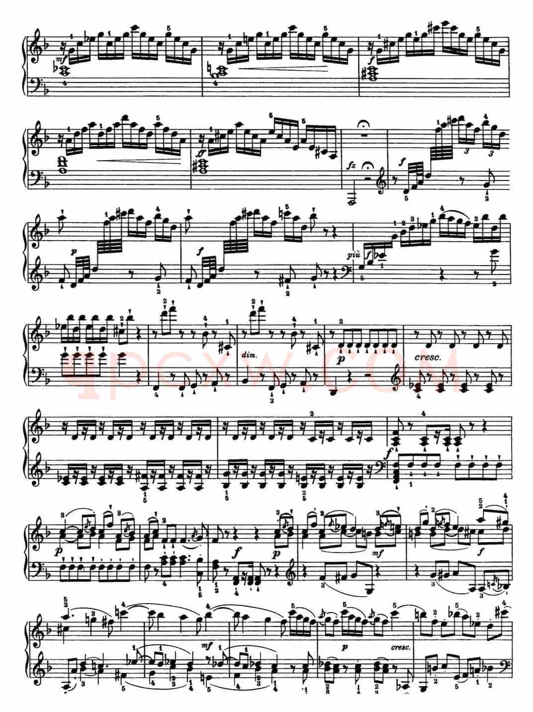 海顿 钢琴奏鸣曲 Hob XVI 29 in F major