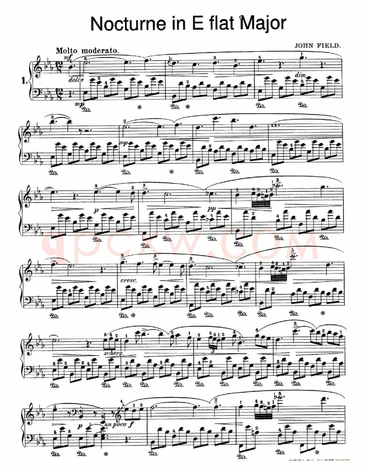 Nocturne No.1 in E-flat Major（降E大调第一号夜曲）
