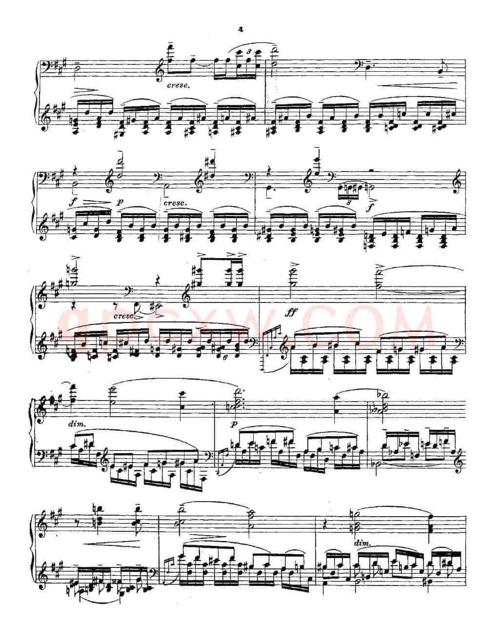 10首《前奏曲》之一（Rachmaninoff  10 Preludes, Op.23 ）