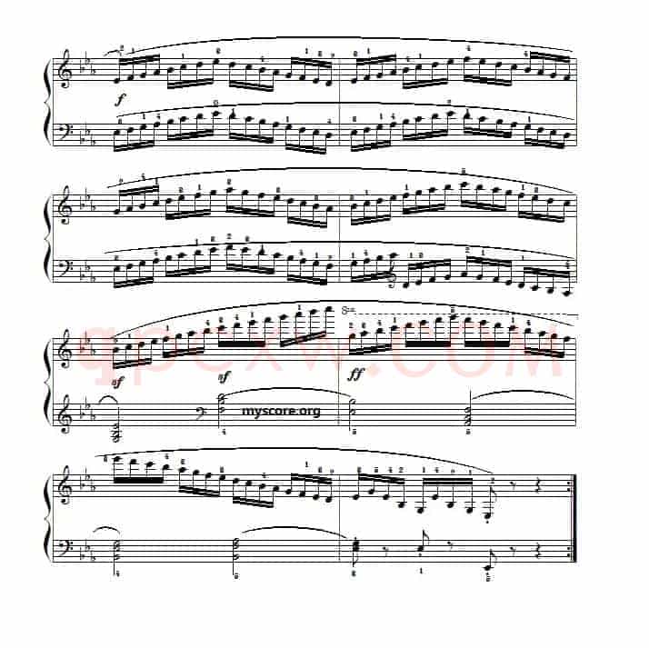 车尔尼（Czerny）849第18首曲谱及练习指导