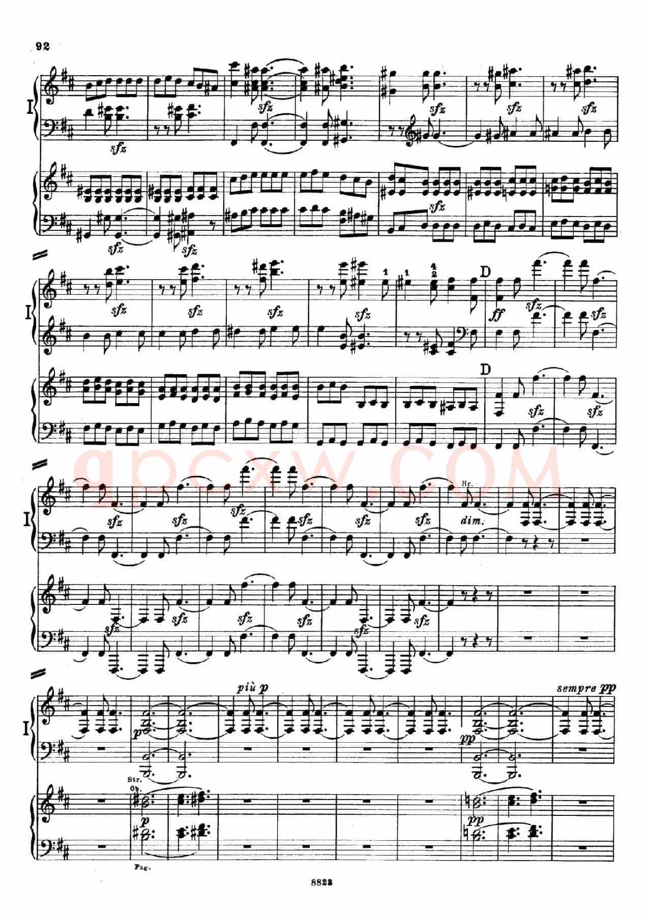 d小调第九交响曲 Op.125（双钢琴P83——92）