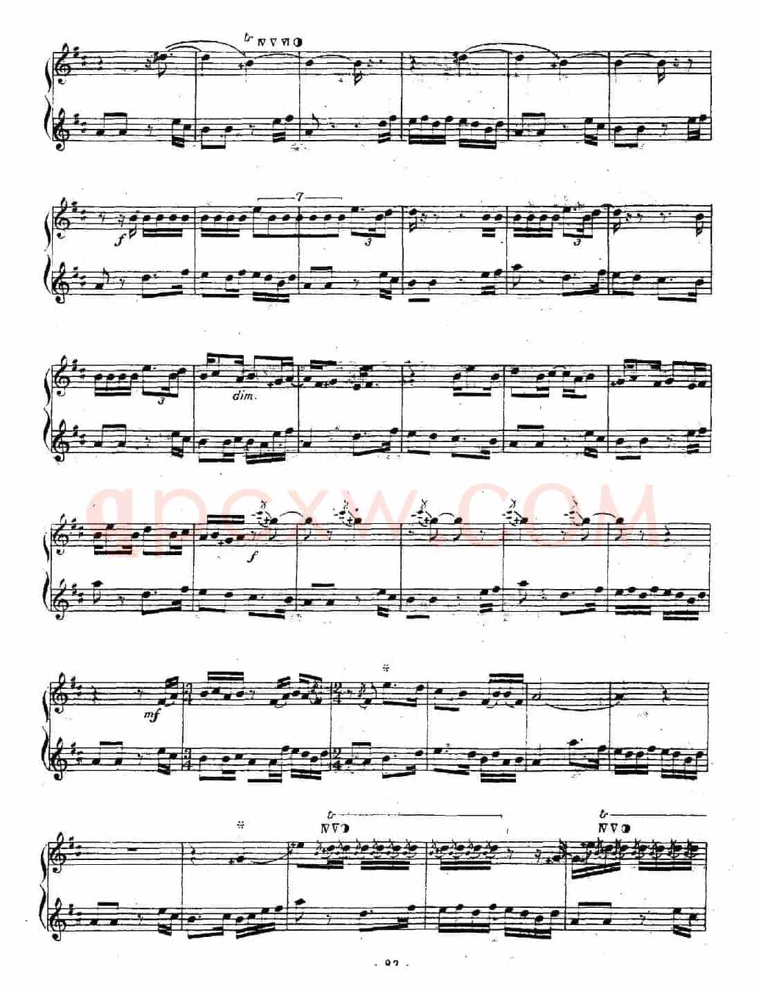 百鸟音（笛子+笙、五线谱）