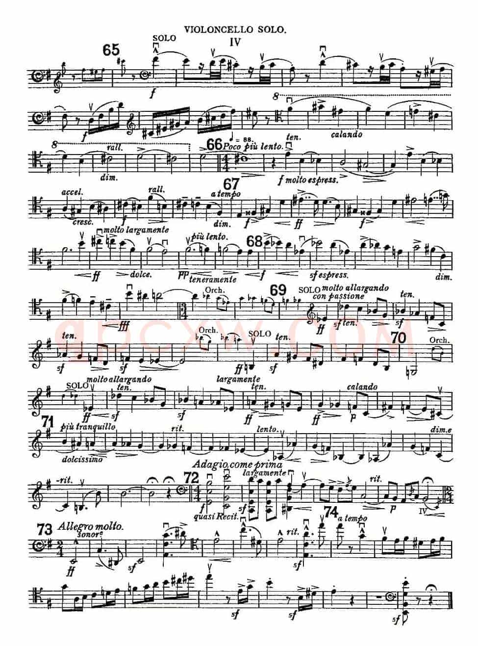 Edward Elgar Concerto e Minor Op85 For Cello（Cel）
