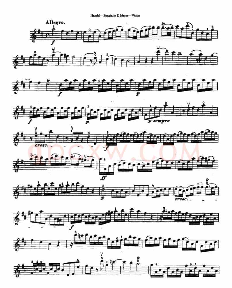 Sonata No.4 in D Major