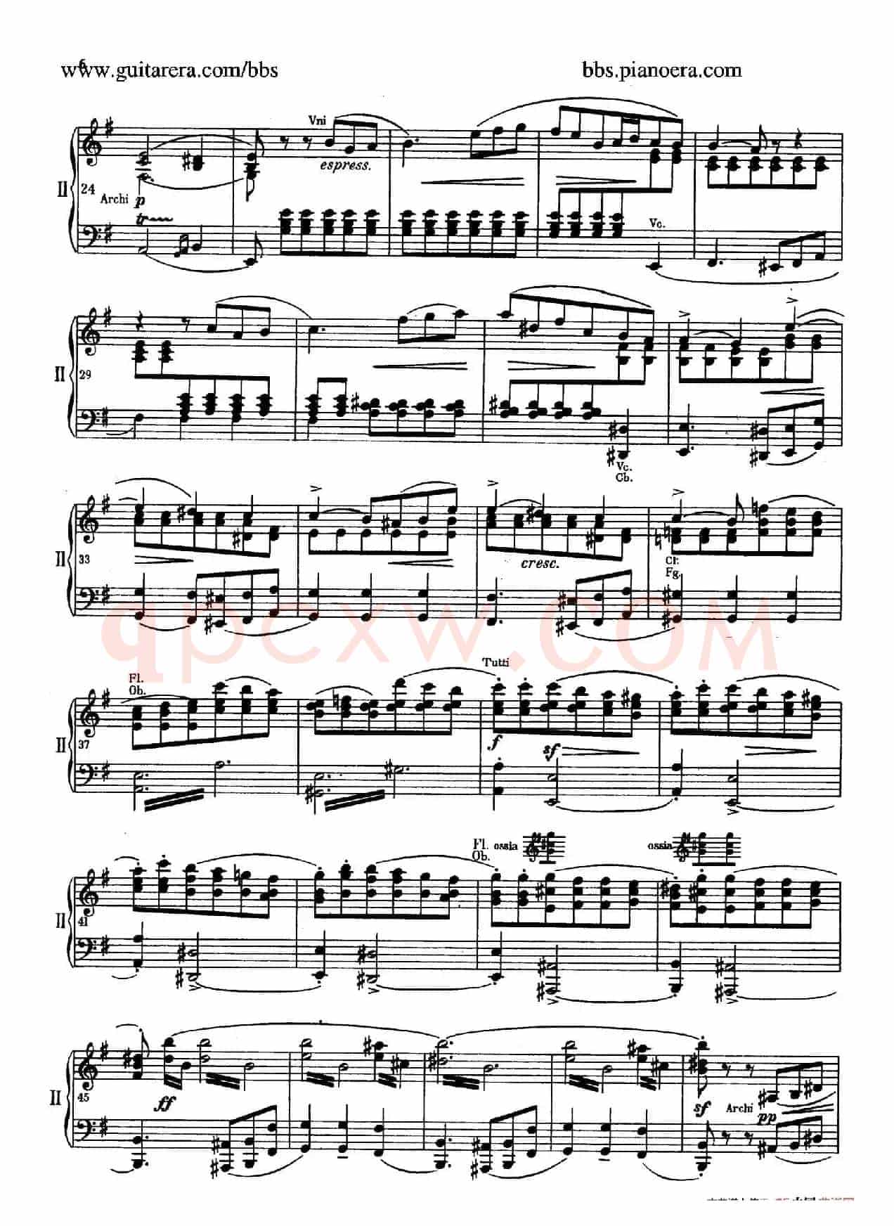 e小调第一钢琴协奏曲 Op.11(双钢琴版·第一乐章)