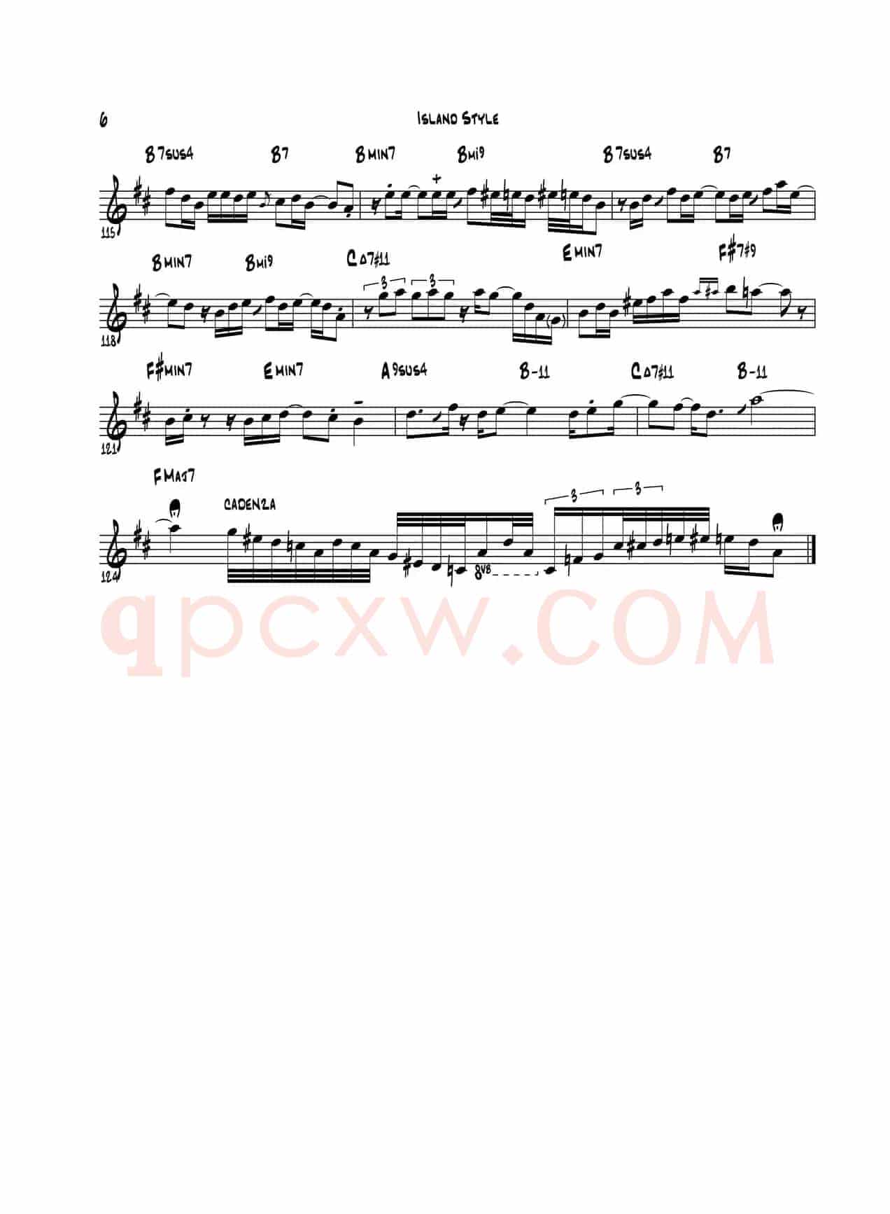 Island Style（中音萨克斯）