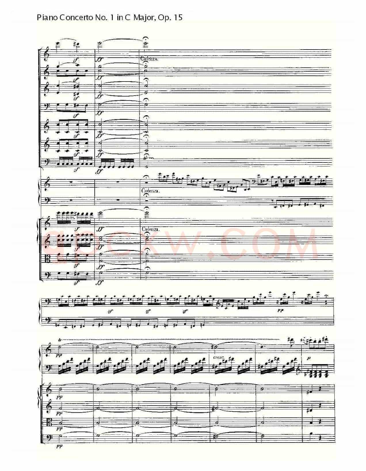C大调钢琴第一协奏曲 Op.15 第三乐章