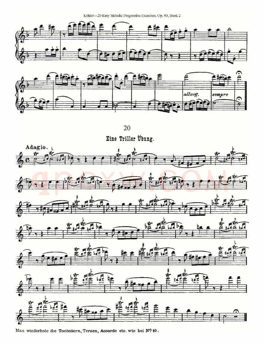 柯勒练习曲作品93号（二）