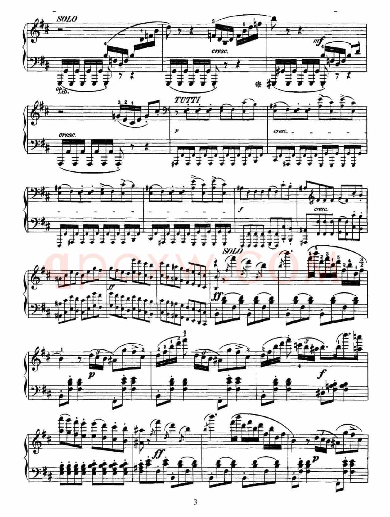 Capriccio Brillante in B Major Op.22(B大调华丽随想曲·钢琴独奏)