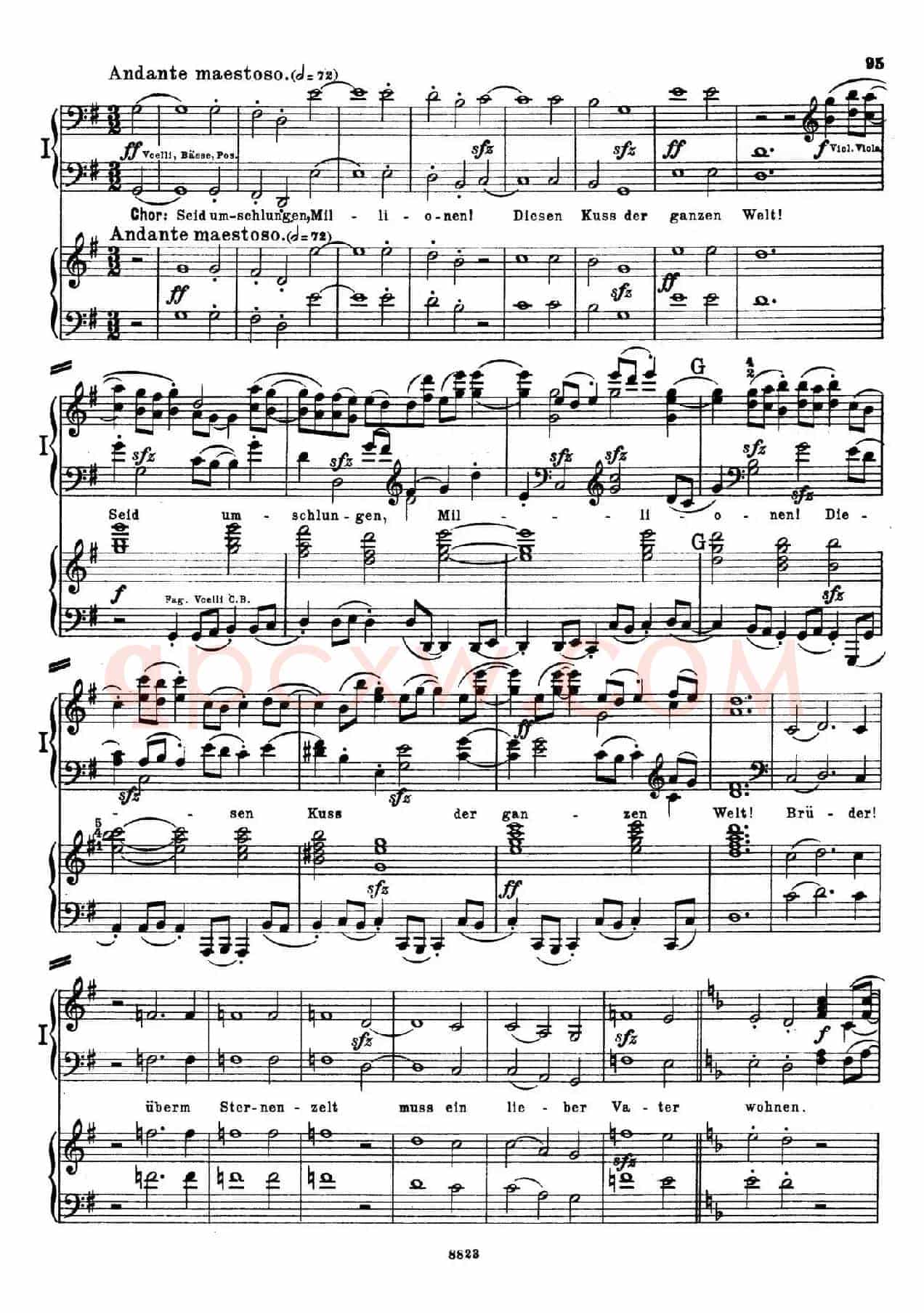 d小调第九交响曲 Op.125(双钢琴P93——102)
