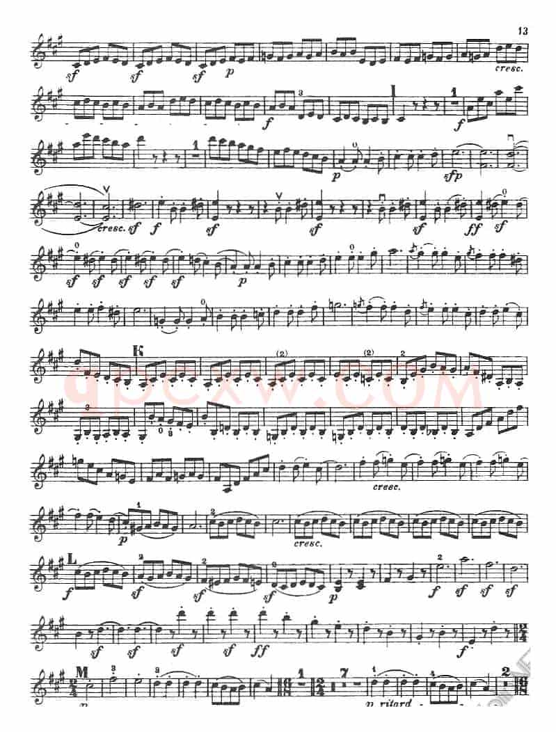 献给好友鲁道尔夫·克鲁采：奏鸣曲（A大调）