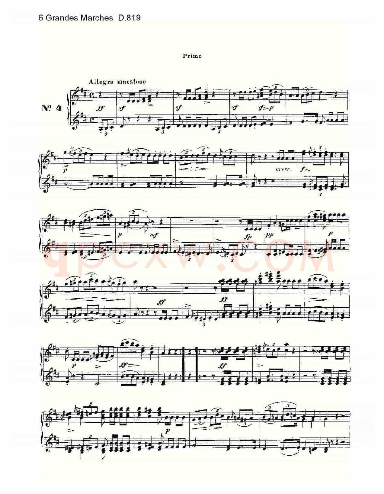 6 Grandes Marches D.819(6 贵族进行曲 D.819)