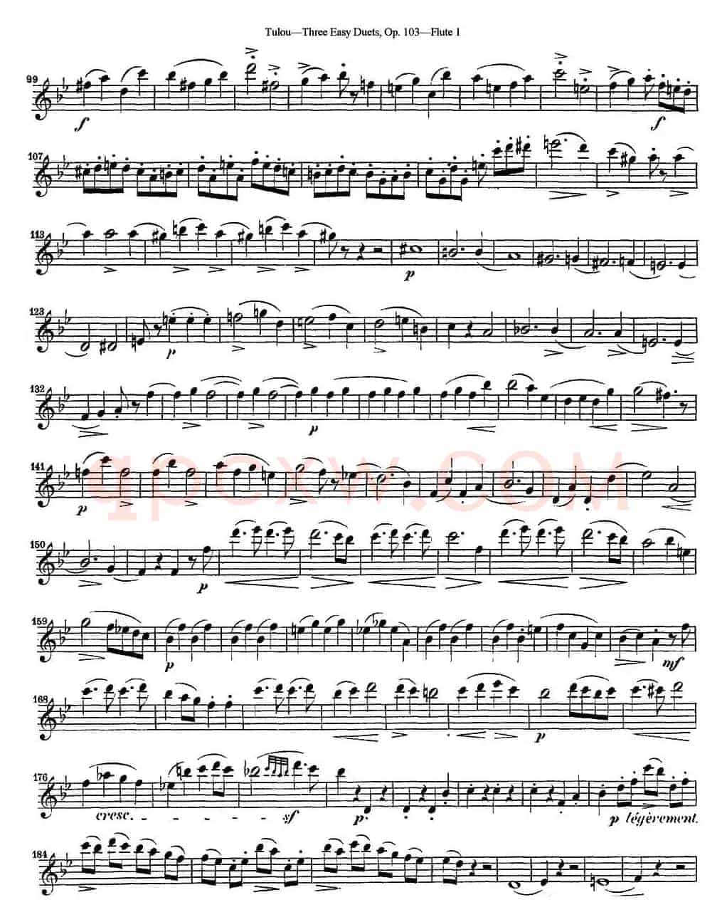 图露三首长笛简易重奏曲Op.103（Flute 1）（NO.3）