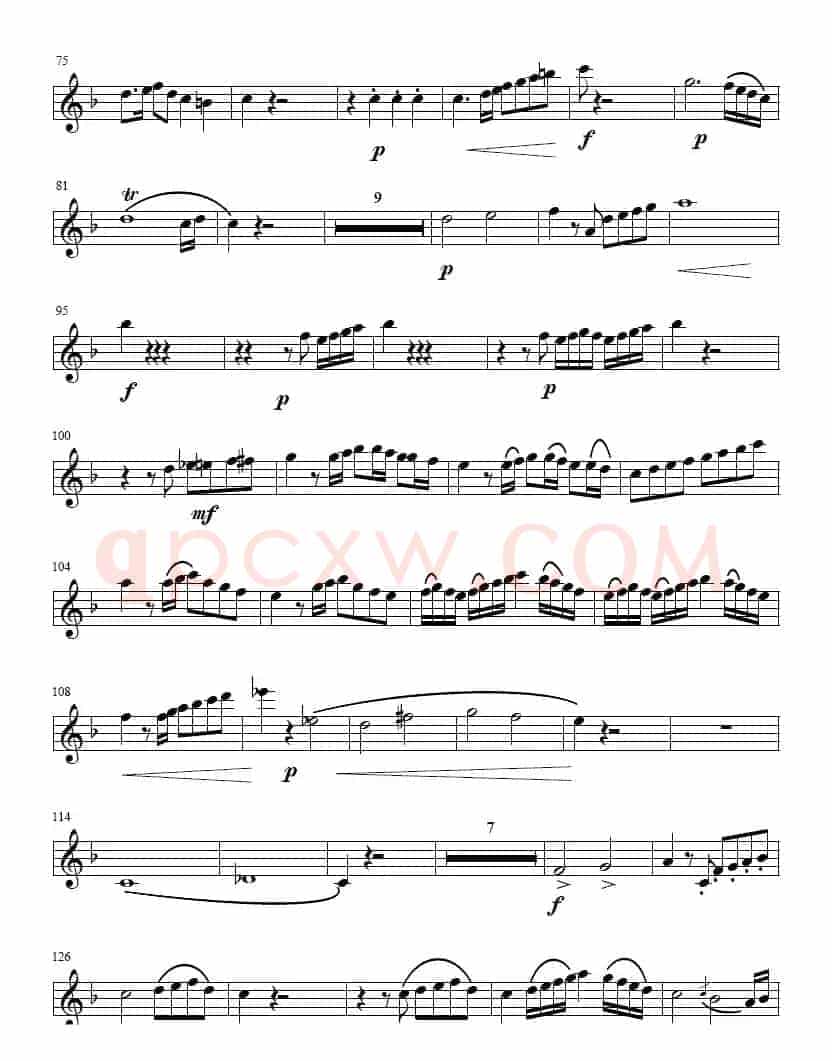降E大调协奏曲（第一乐章）