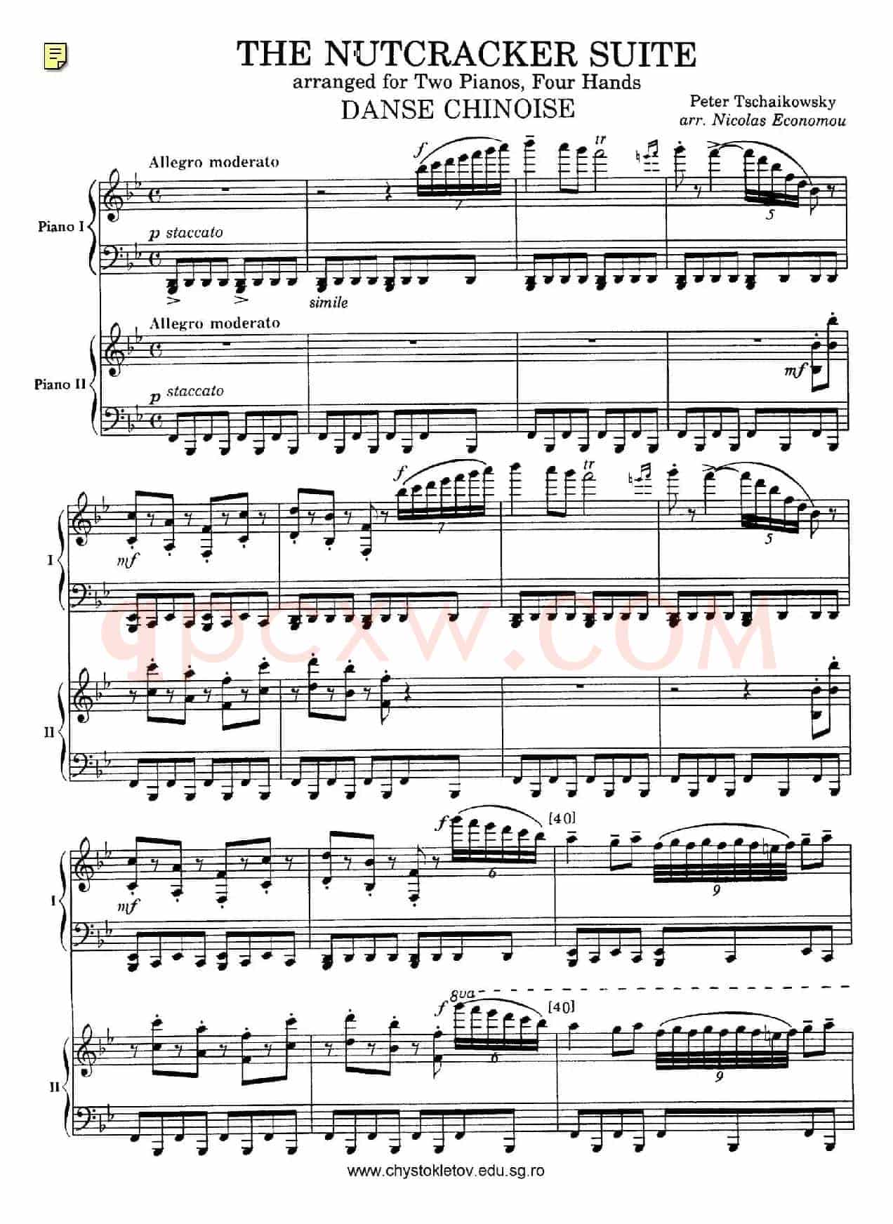 Nutcracker Op.71 芭蕾舞剧《胡桃夹子》(改编双钢琴版·第五部分)