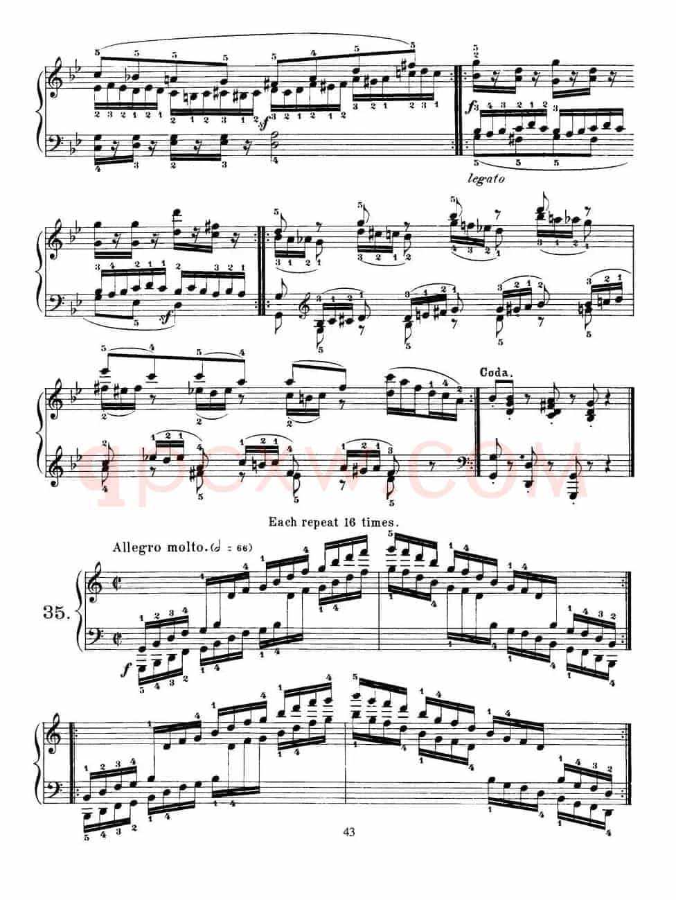 Czerny - 40 Daily Exerci Op.337（31—35）（40首日常训练曲）