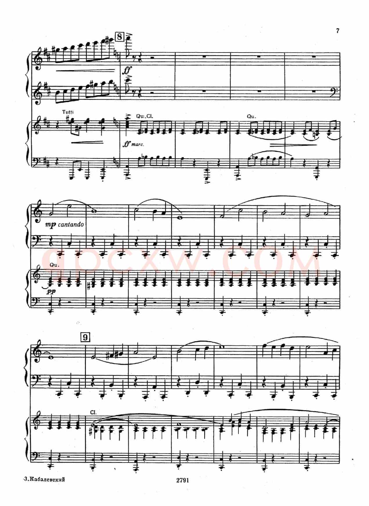 Piano Concerto No.3 in D major, Youth Op.50 - 2 pianos(D大调第三钢琴协奏曲“为青少年而作”Op.50·双钢琴)