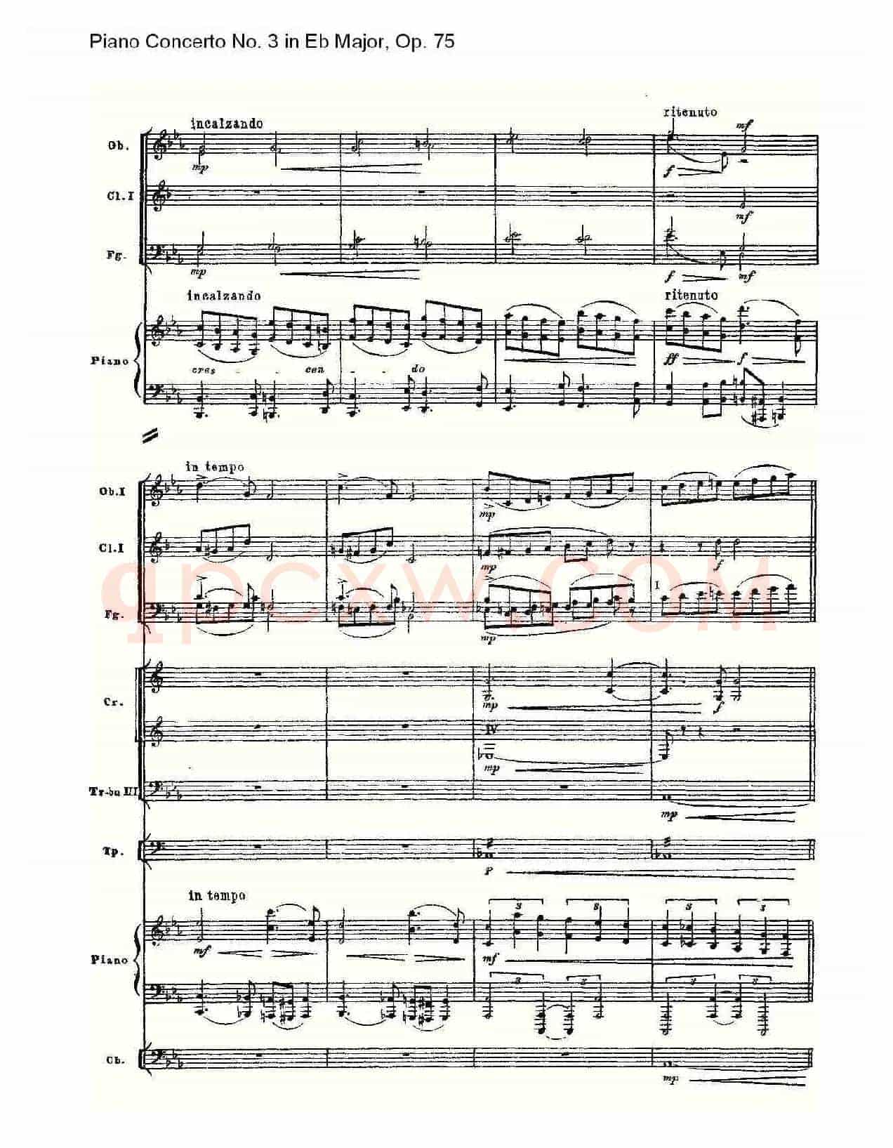 Piano Concerto No.3 in Eb Major, Op.75(Eb大调第三钢琴协奏)