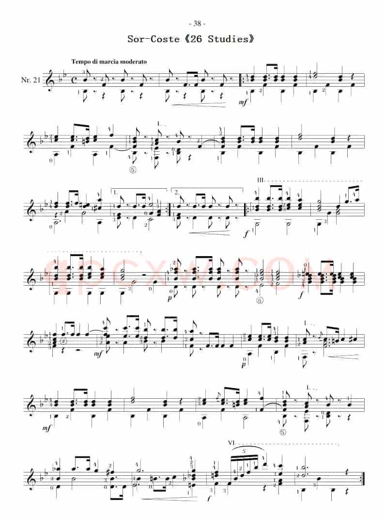 Sor-Coste《26 Studies》（STUDY 21）