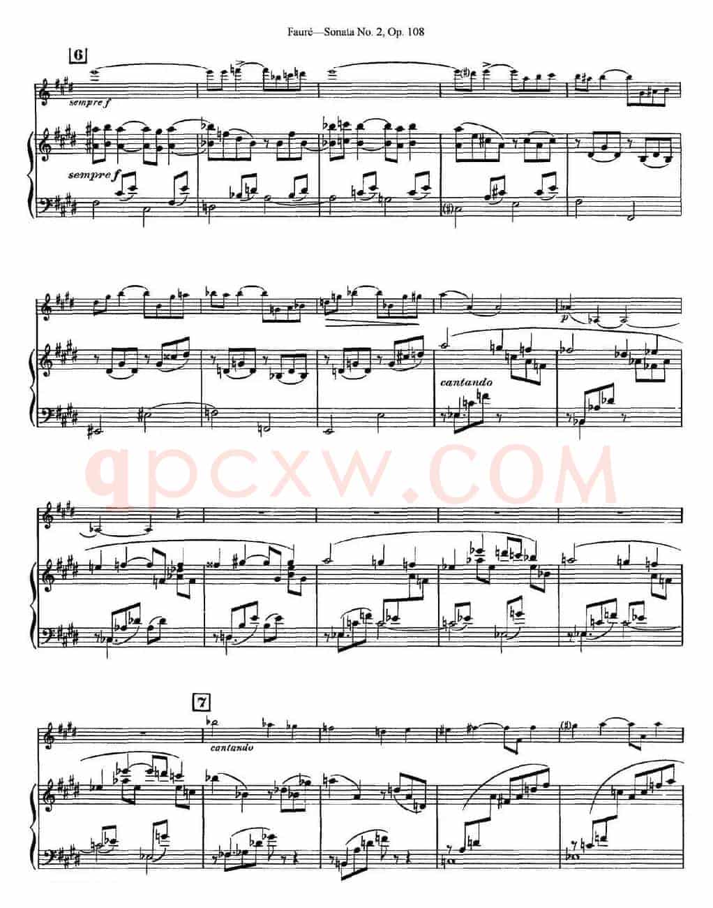 Violin Sonata No.2 Op.108（小提琴+钢琴伴奏）