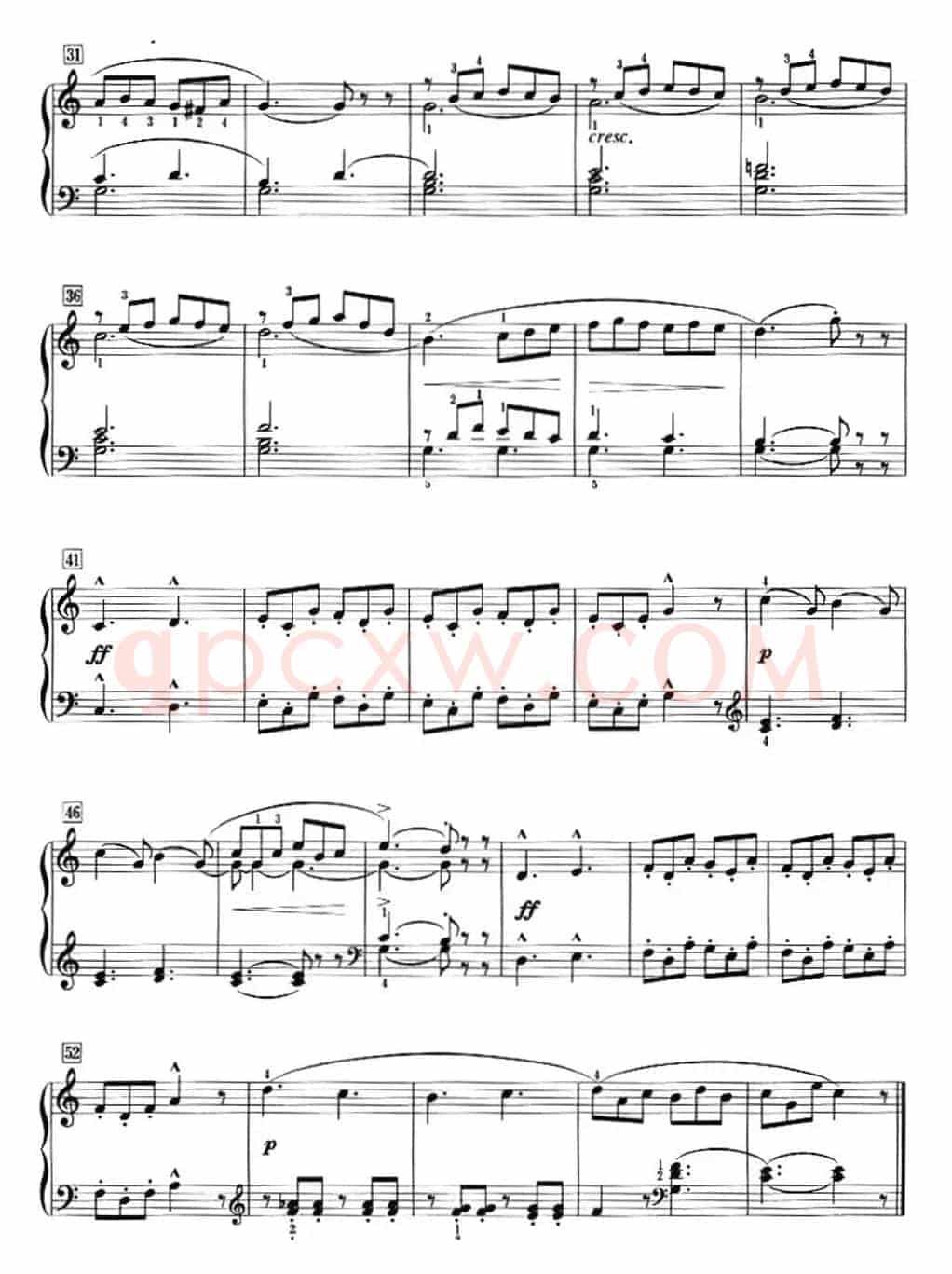 50首莱蒙钢琴练习曲 作品37（NO.9）