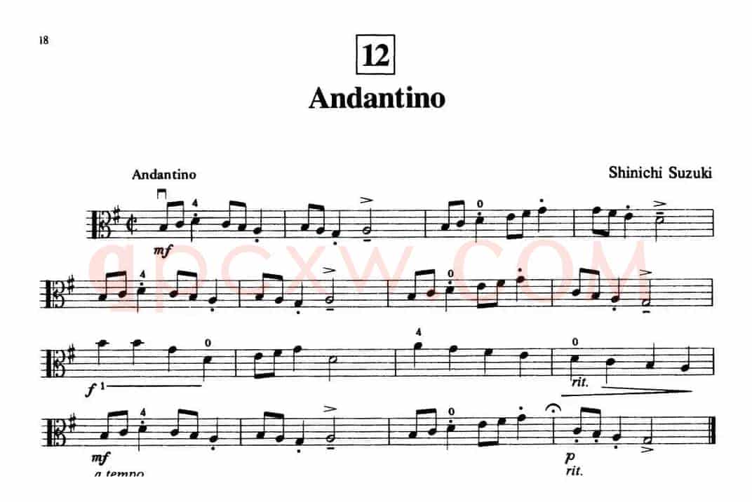 Andantino（中提琴）