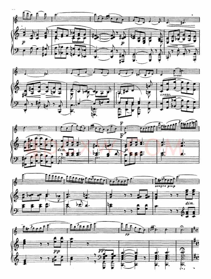 E小调协奏曲（Op.64）（小提琴+钢琴）