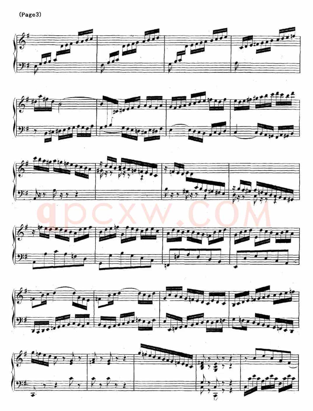 帕蒂塔6首德国组曲（No.5 G大调 巴赫 Partita G Major BWV 829）