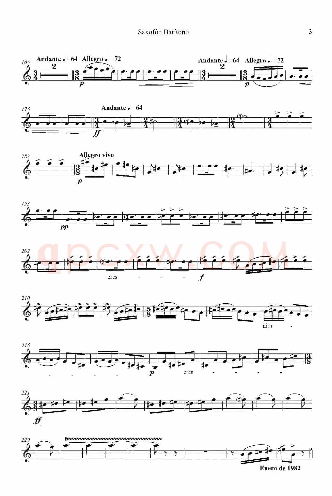IMPROMTUS（上低音萨克斯分谱）
