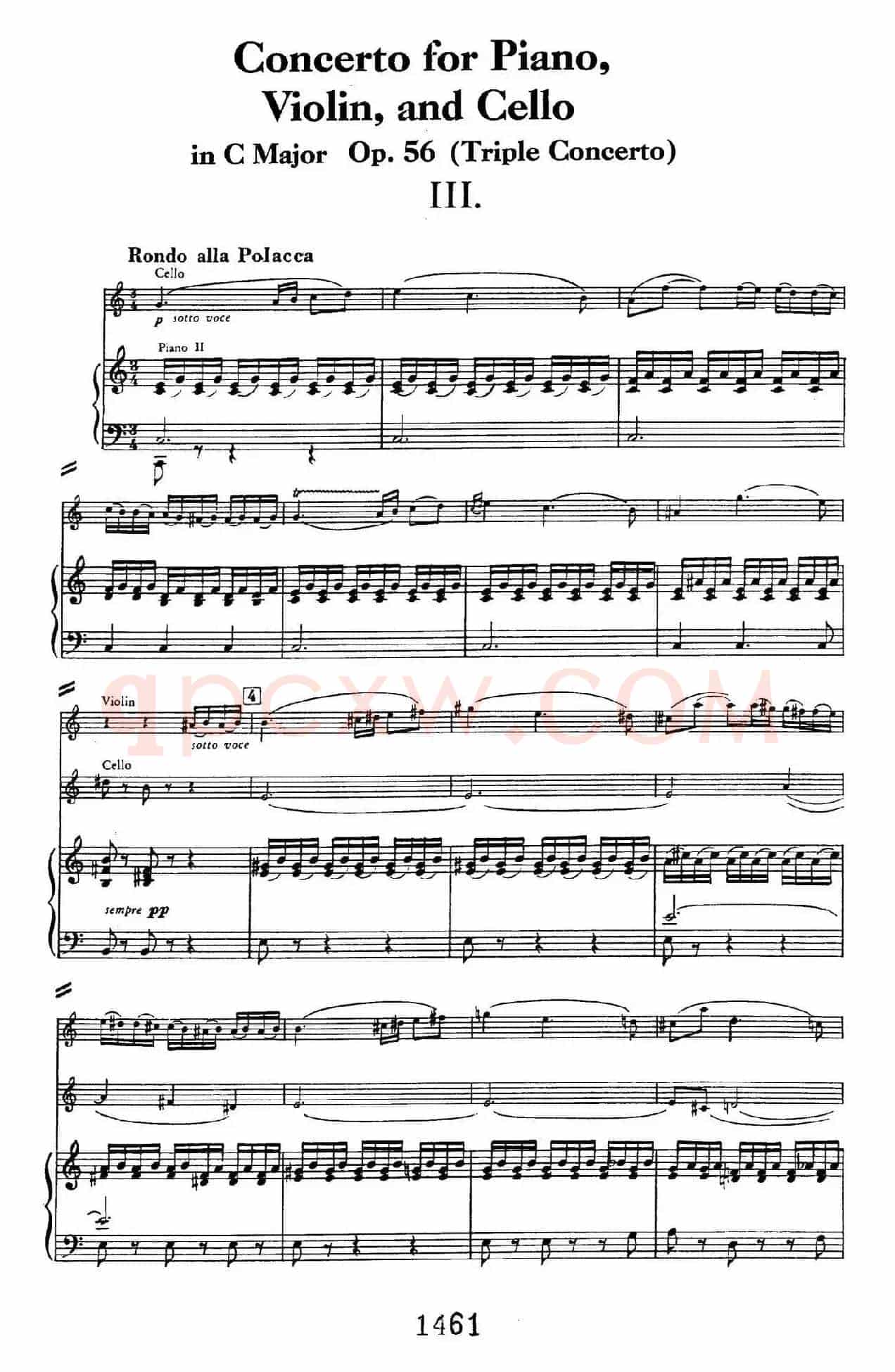 Triple Concerto in C Major Op.56(C大调三重协奏曲·双钢琴·Ⅲ)