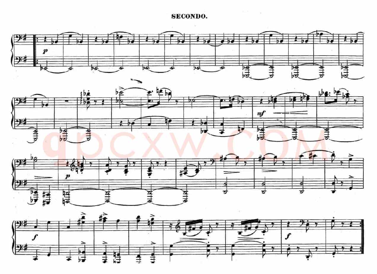 Zwolf Original-Compositionen fur Pianoforte zu 4 Handen Op.57(12首四手联弹小品·4)