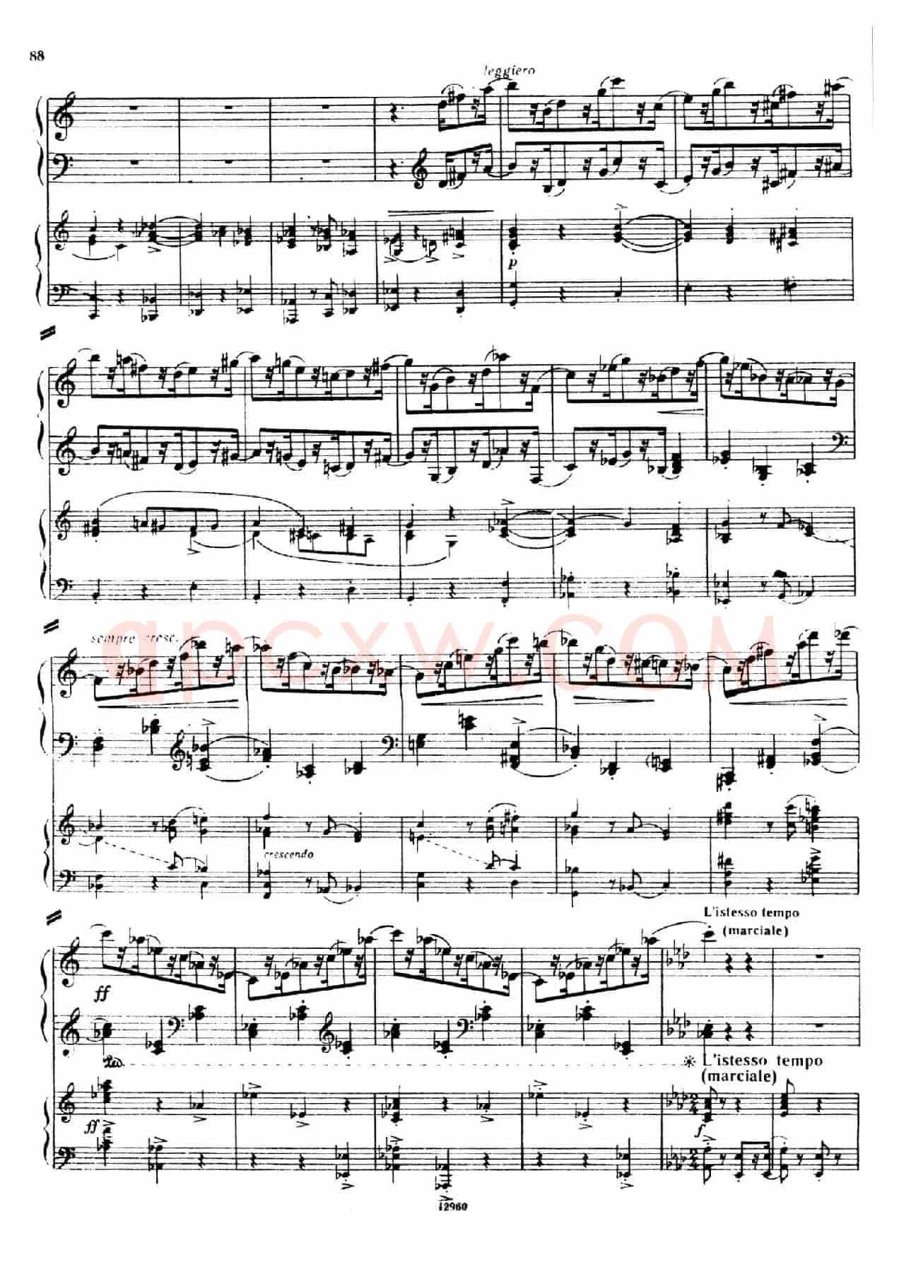 Piano Concerto No.2 in c Minor Op.50(c小调第二钢琴协奏曲·Ⅲ·双钢琴)
