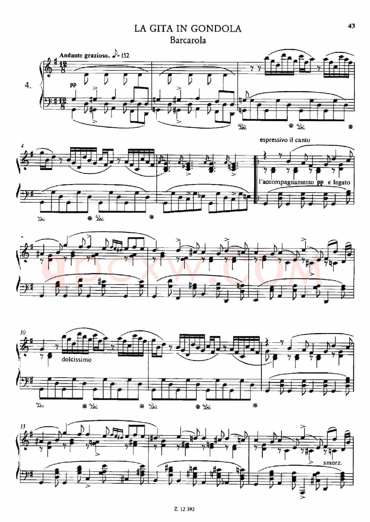 Soirées Musicales S.424(《音乐晚会(全12首)》第4首)