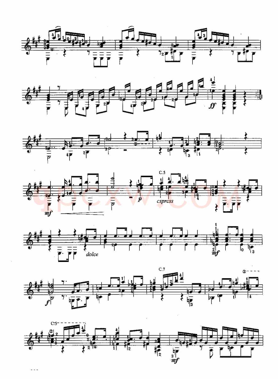 英雄大奏鸣曲（古典吉他）