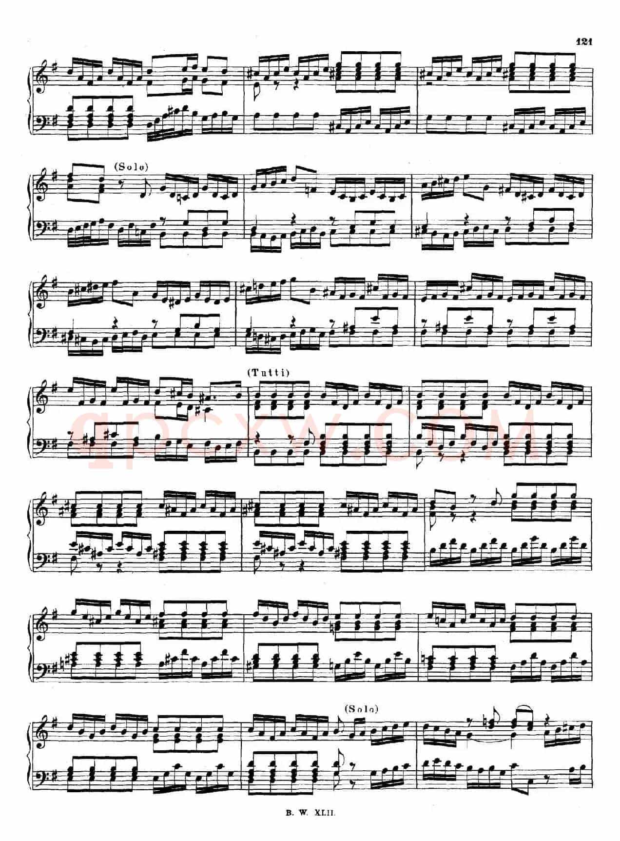 16 Concertos BWV 972-987（十六首为独奏古钢琴而作的协奏曲）（P61——70）
