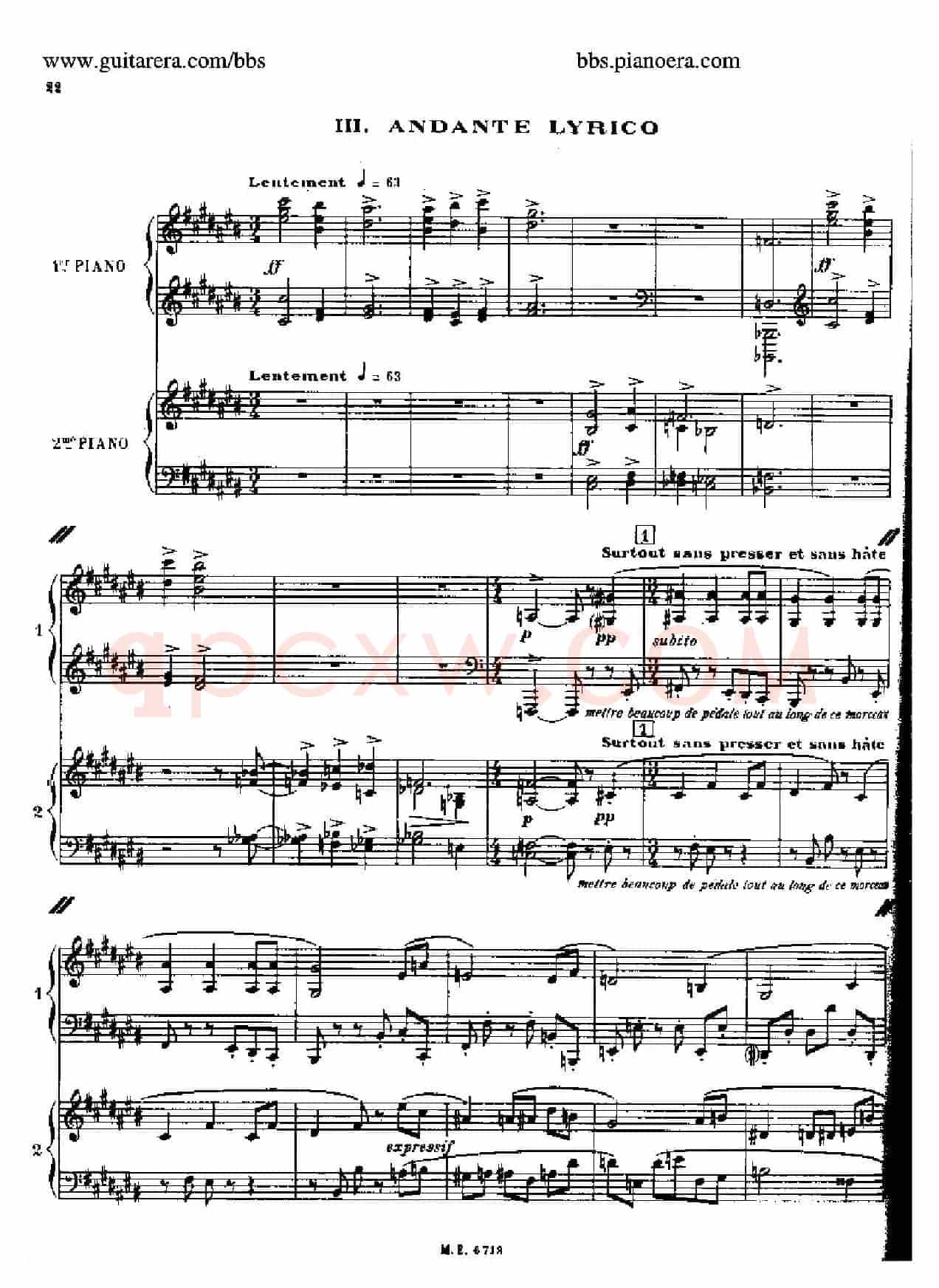 Sonata for Two Pianos(双钢琴奏鸣曲)