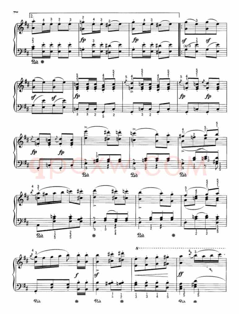 不可不弹的世界钢琴名曲：军队进行曲