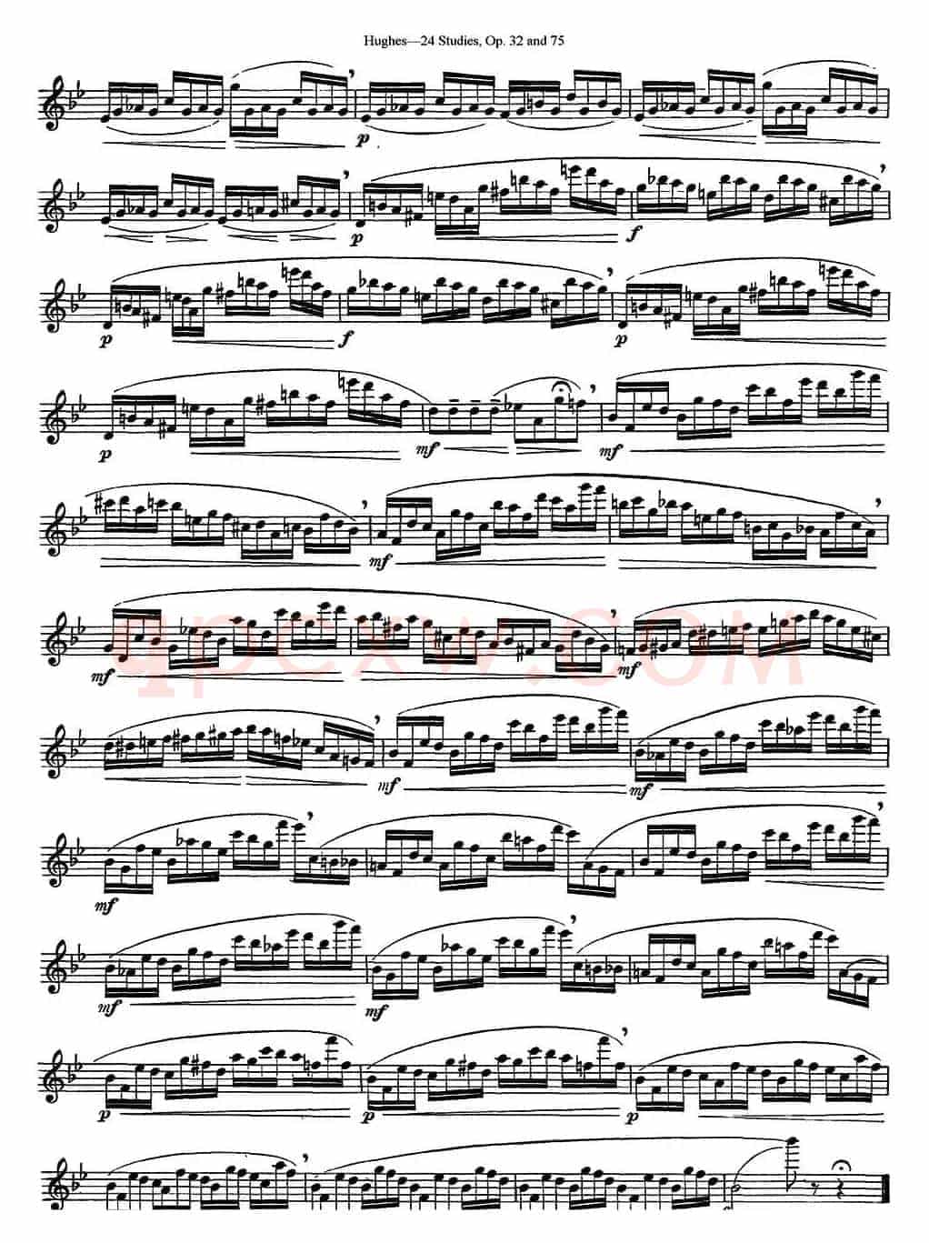 胡埃斯24首长笛练习曲Op.32（NO.9）