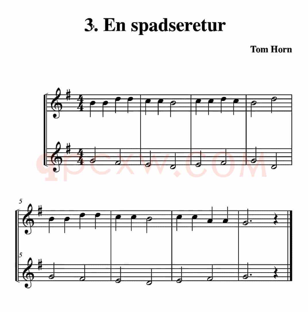 En spadseretur（二重奏）