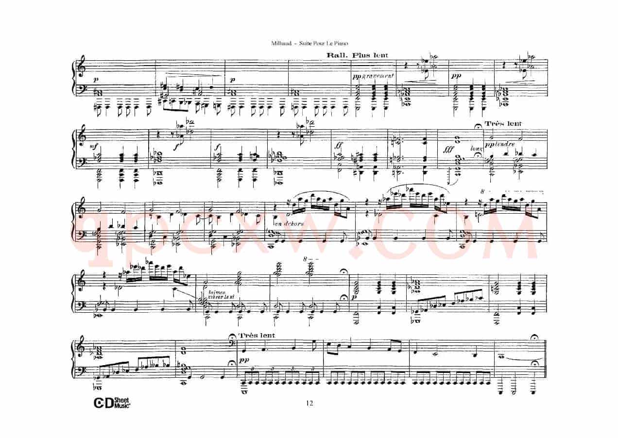 Suite Pour Le Piano Op.8（钢琴组曲·Ⅳ）