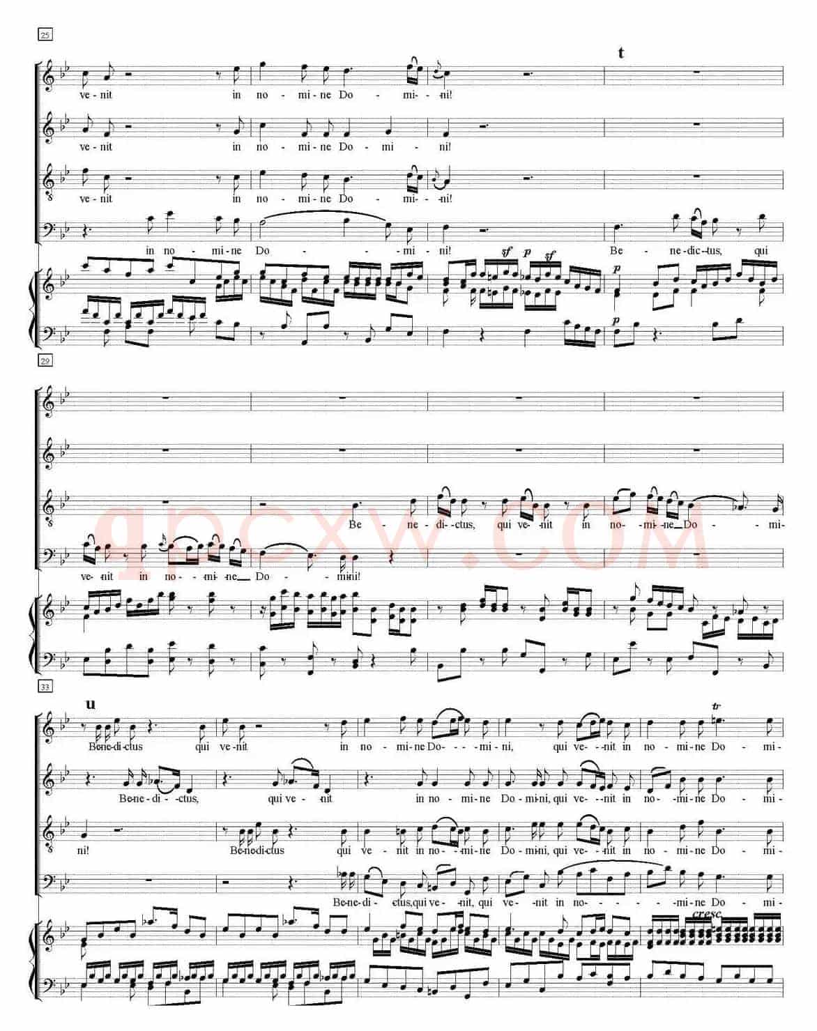 N°11 Benedictus（萨克斯四重奏+钢琴伴奏）