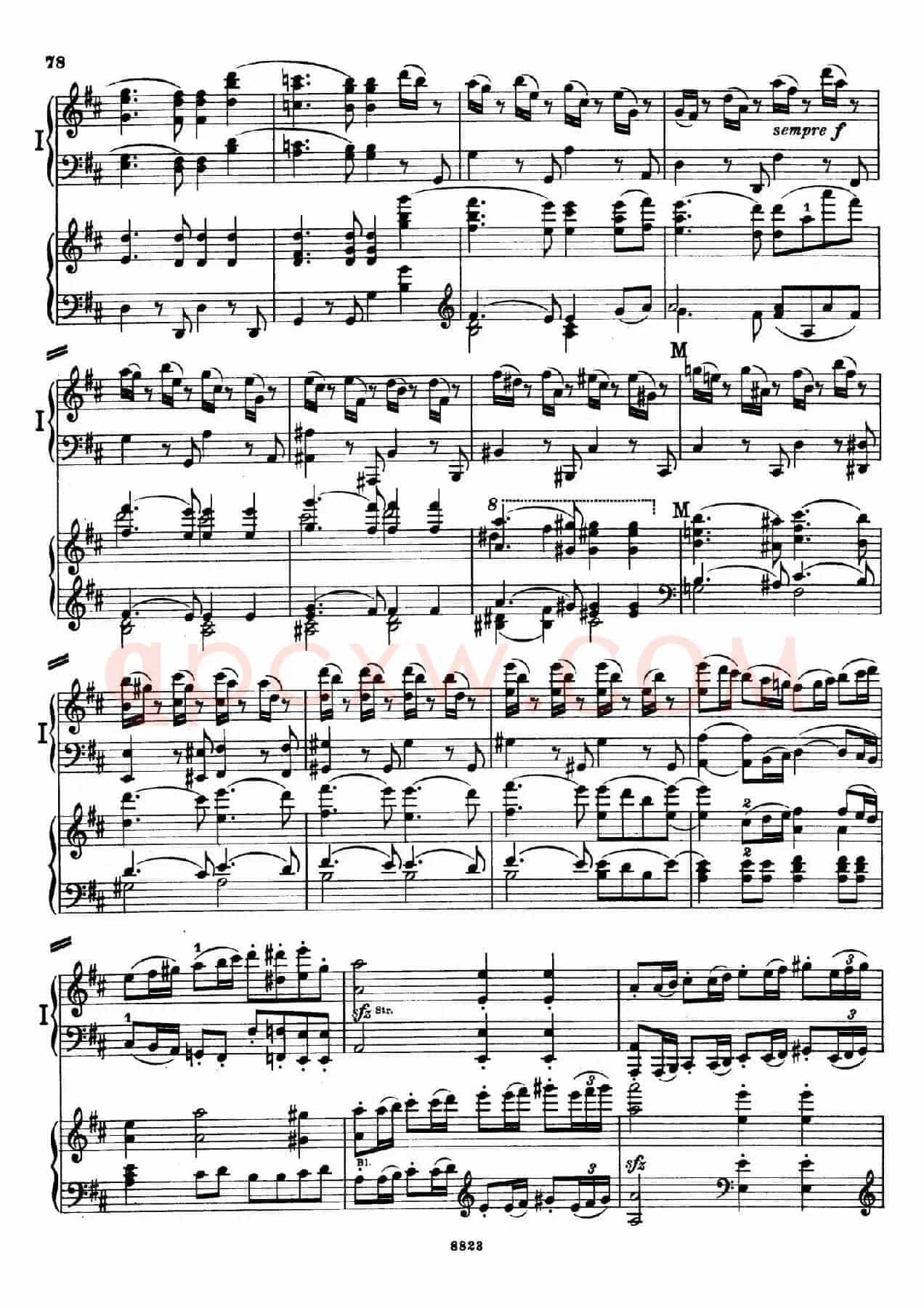 d小调第九交响曲 Op.125(双钢琴P73——82)