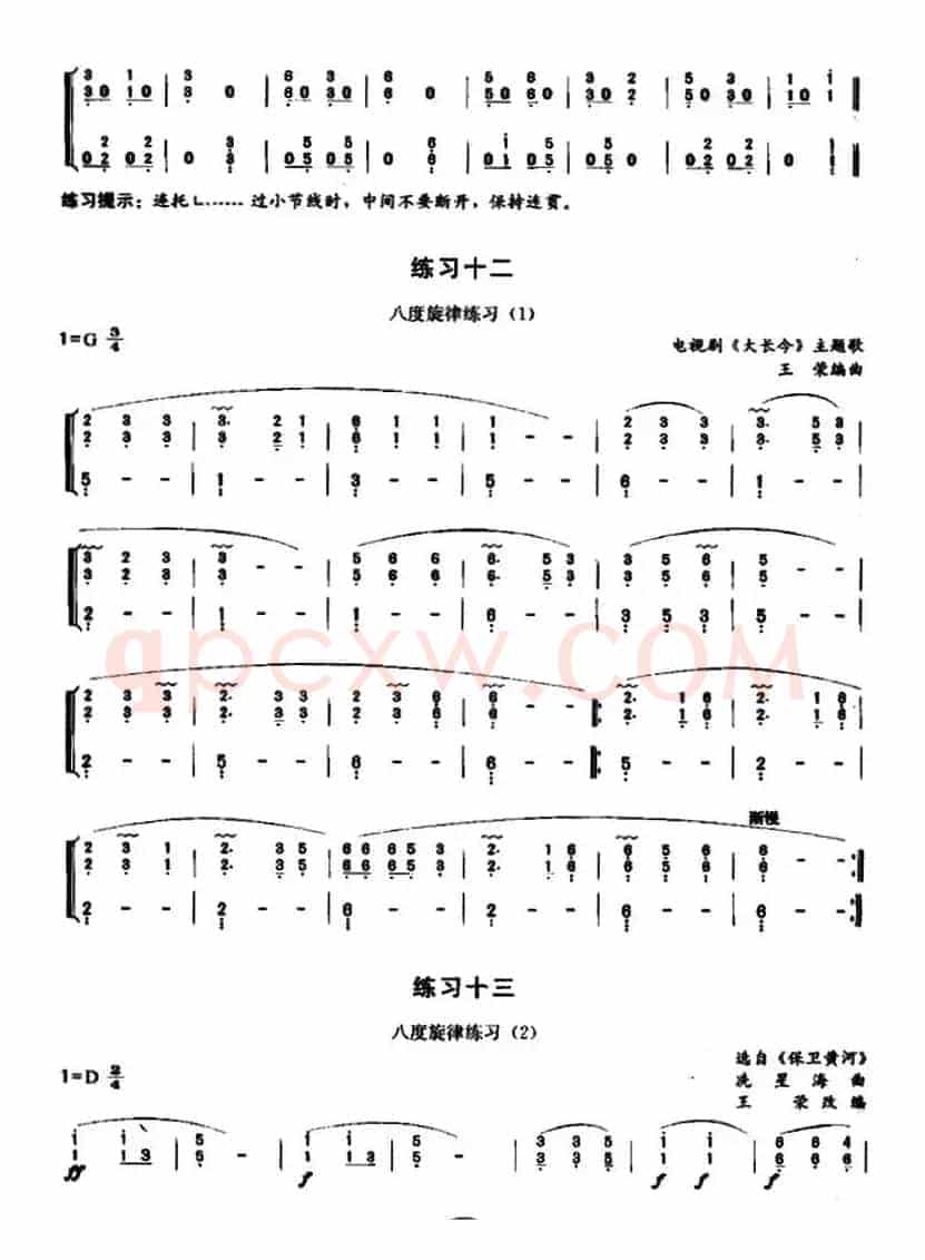 古筝大撮练习