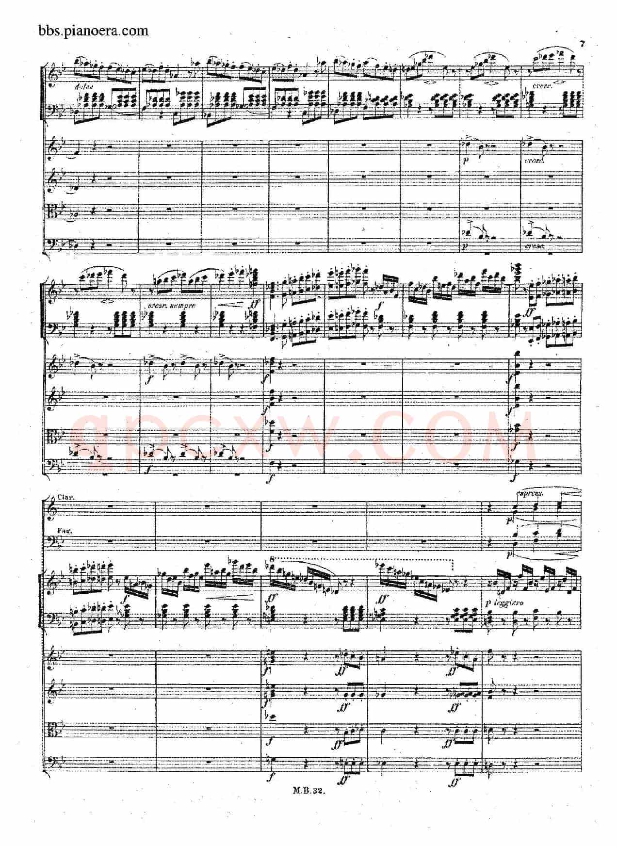 Piano Concerto No.1 in g Minor Op.25(g小调第一钢琴协奏曲·总谱)
