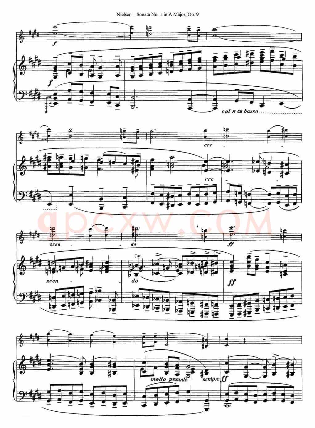 Violin Sonata No.1 in A Major Op.9（小提琴+钢琴伴奏）