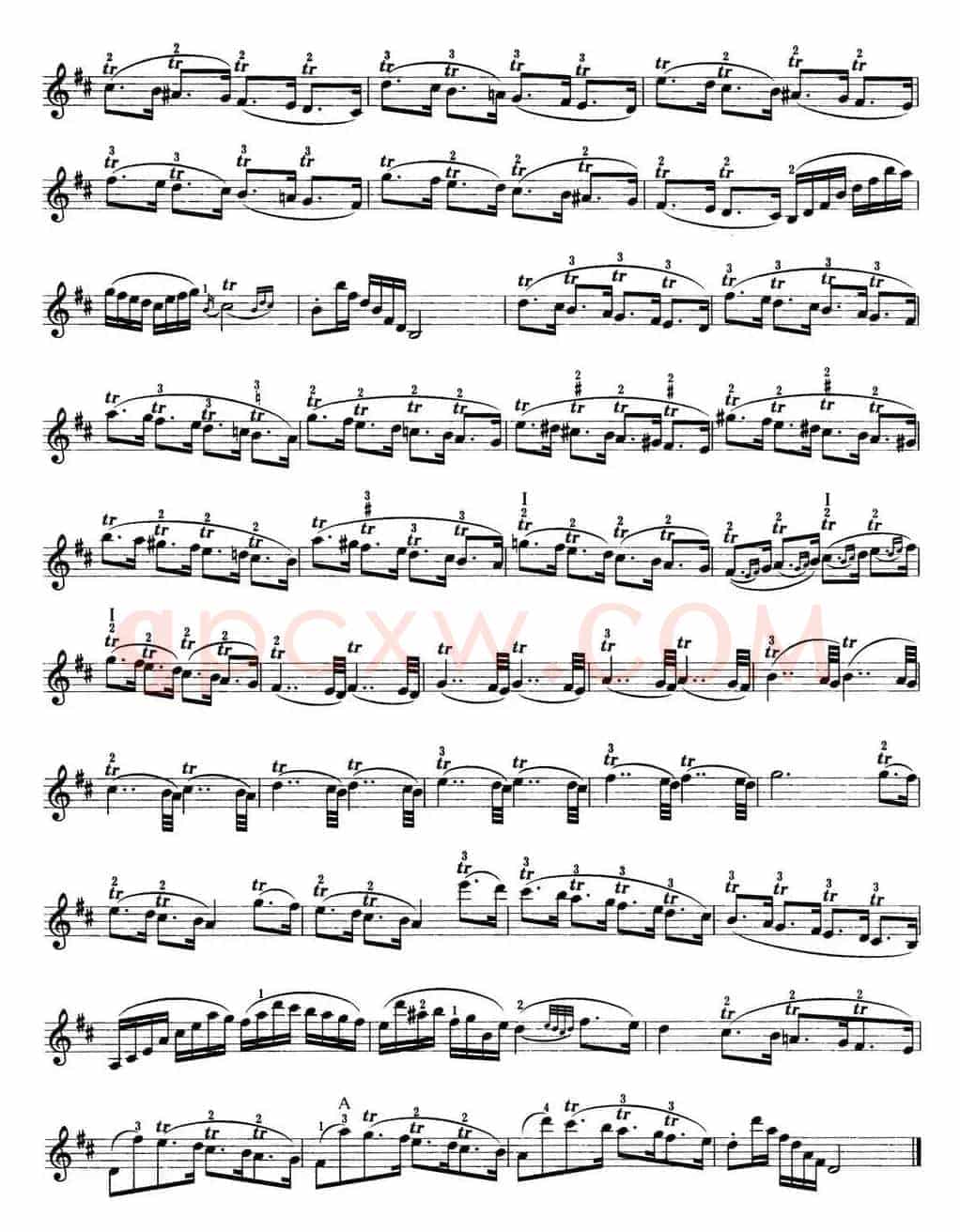 小提琴考级第七级：练习曲（6首）