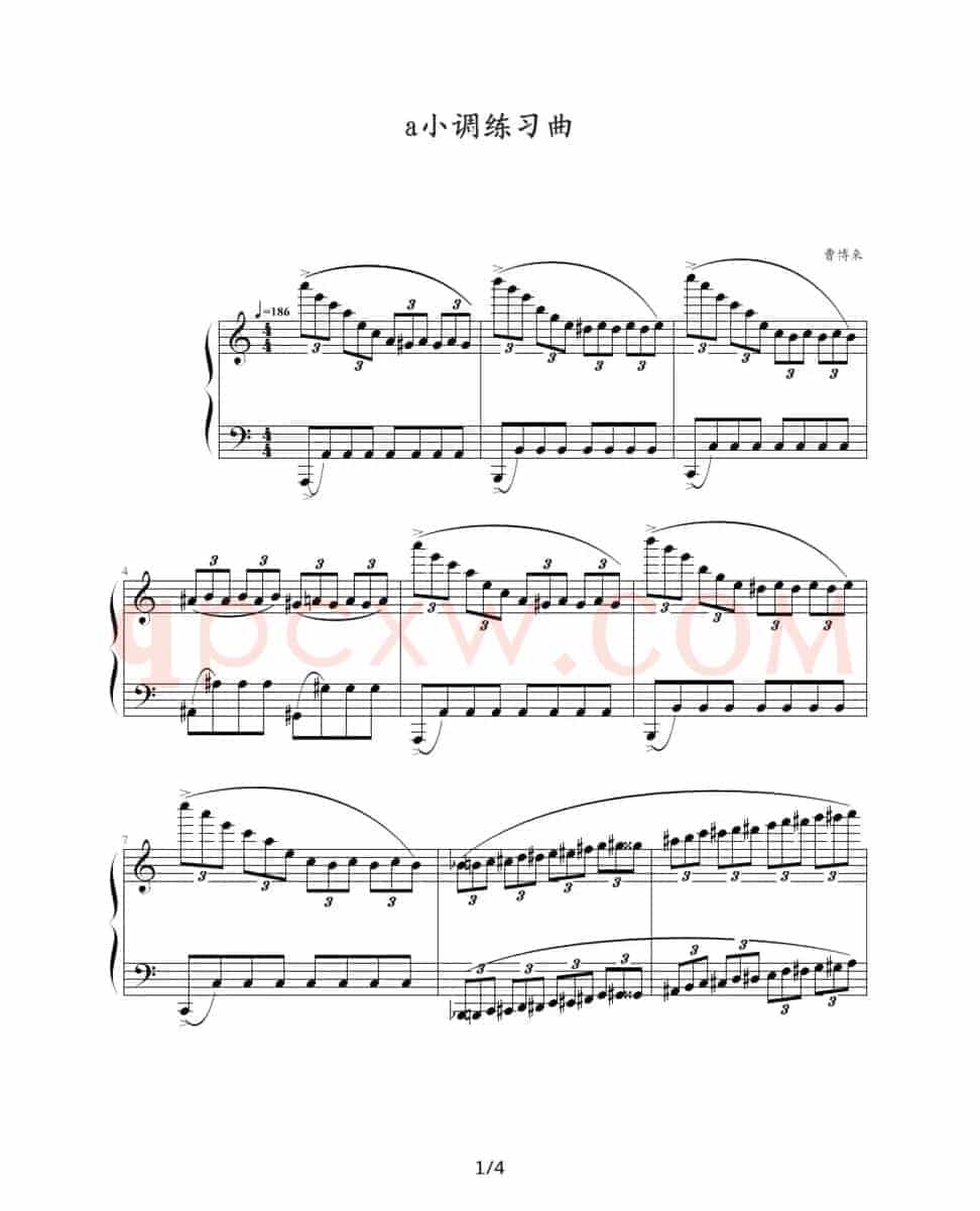a小调练习曲