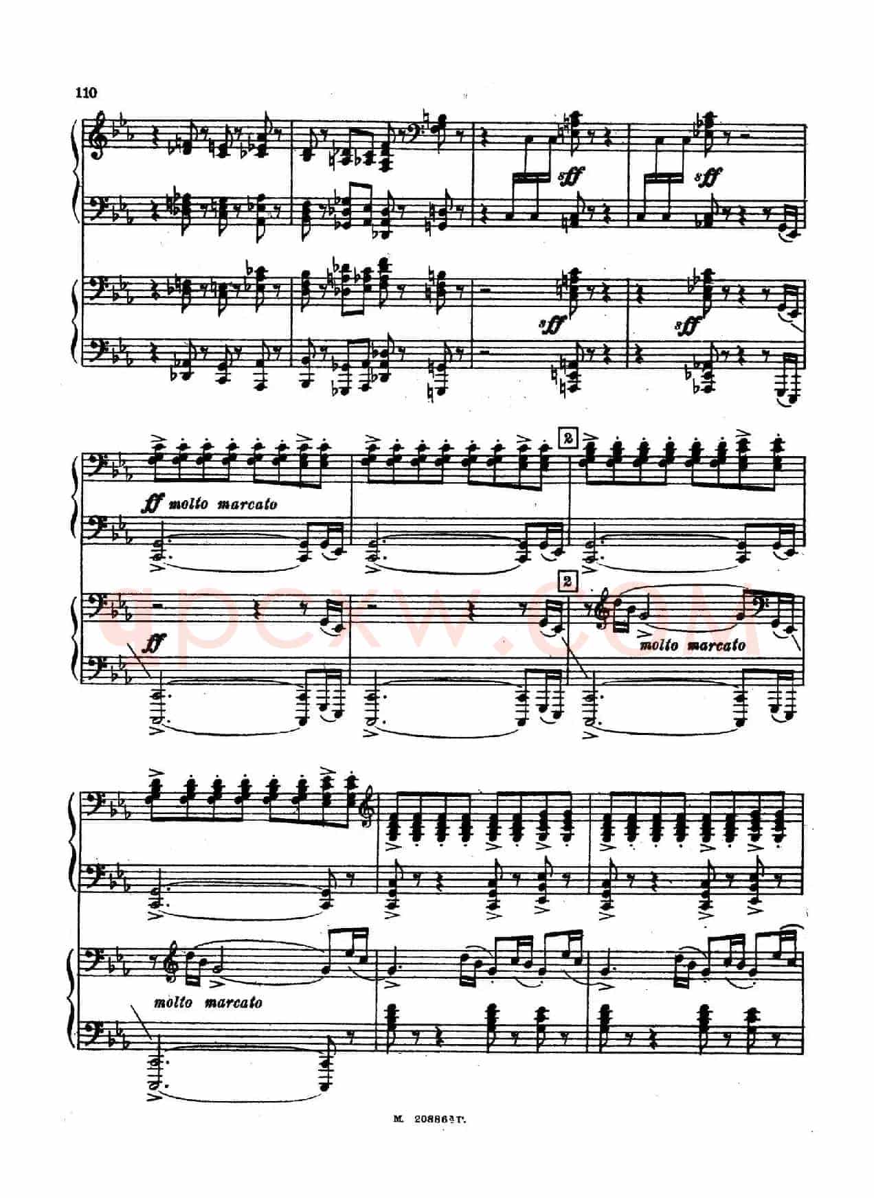 交响舞曲 Symphonic Dance Op.45（双钢琴）