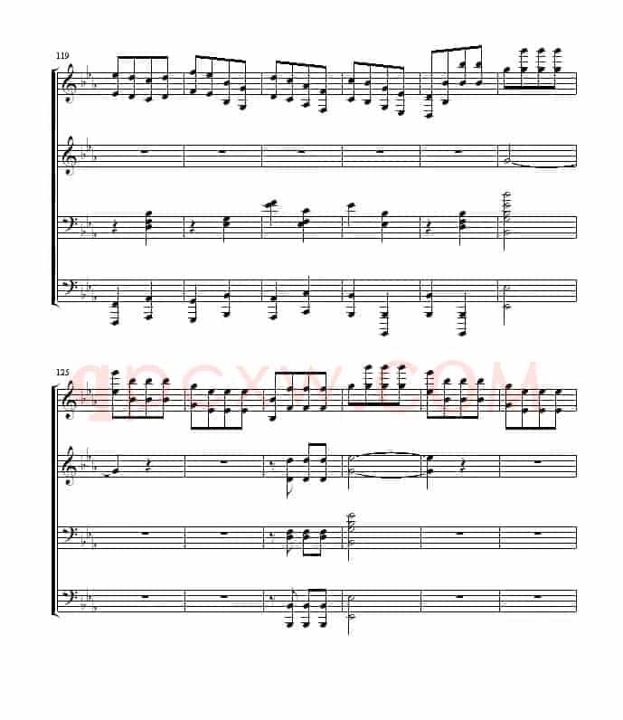 命运交响曲（四手联弹）